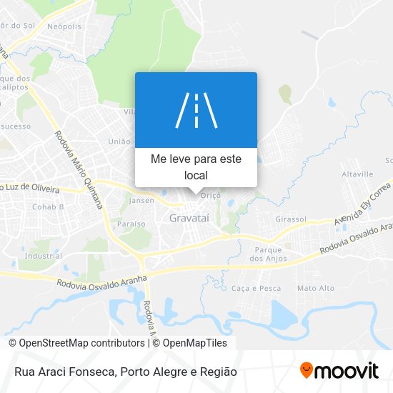 Rua Araci Fonseca mapa