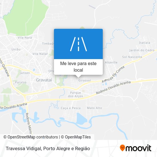 Travessa Vidigal mapa