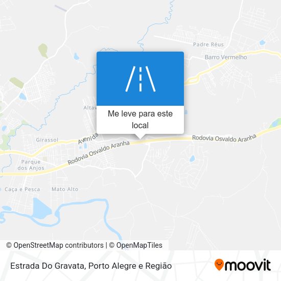 Estrada Do Gravata mapa