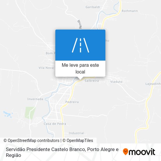 Servidão Presidente Castelo Branco mapa