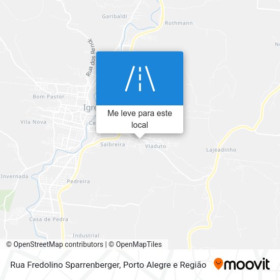 Rua Fredolino Sparrenberger mapa