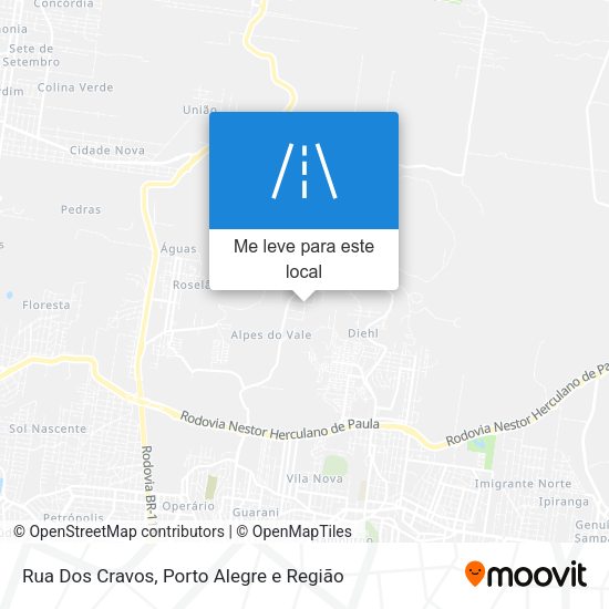 Rua Dos Cravos mapa
