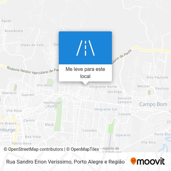 Rua Sandro Erion Veríssimo mapa