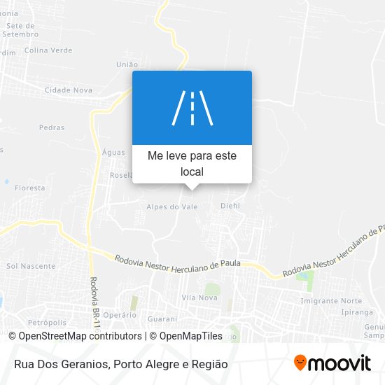 Rua Dos Geranios mapa