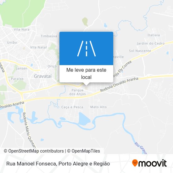 Rua Manoel Fonseca mapa