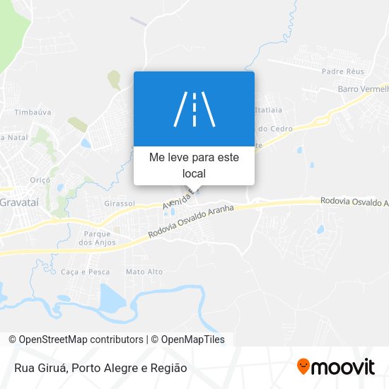 Rua Giruá mapa