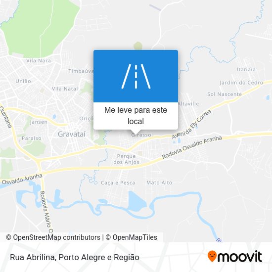 Rua Abrilina mapa