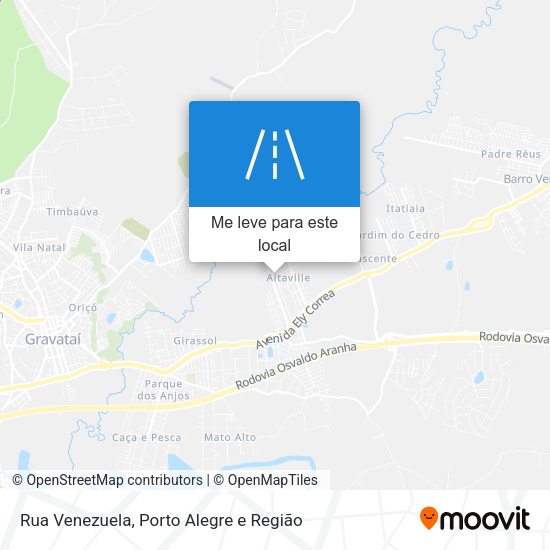 Rua Venezuela mapa
