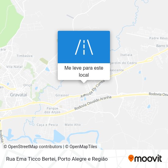 Rua Ema Ticco Bertei mapa