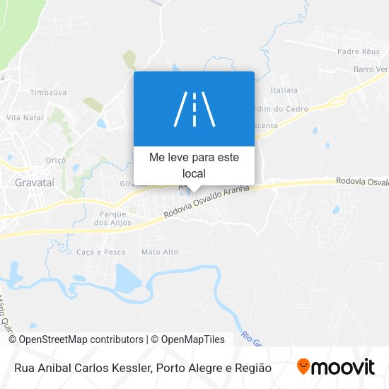 Rua Anibal Carlos Kessler mapa