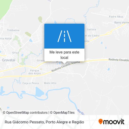 Rua Giácomo Pessato mapa