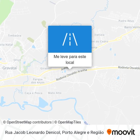 Rua Jacob Leonardo Denicol mapa