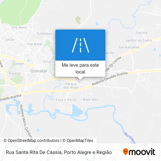 Rua Santa Rita De Cássia mapa