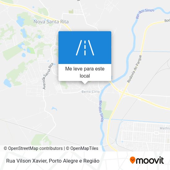 Rua Vilson Xavier mapa