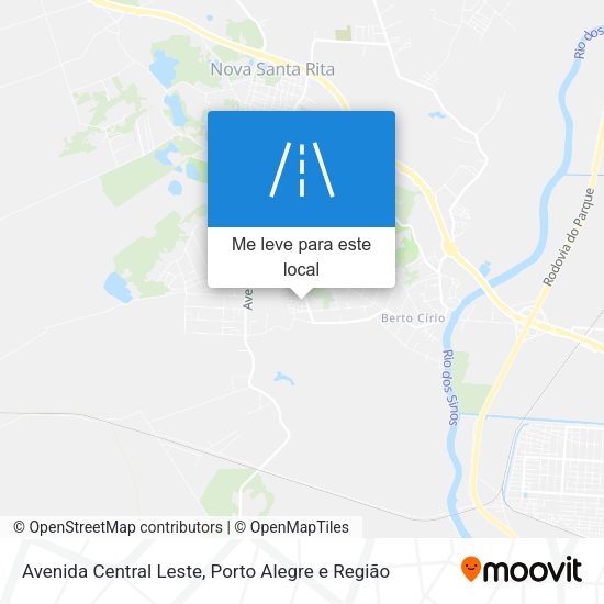 Avenida Central Leste mapa