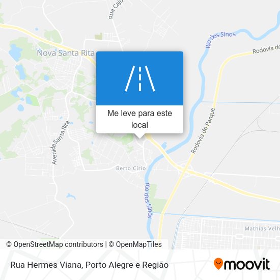Rua Hermes Viana mapa
