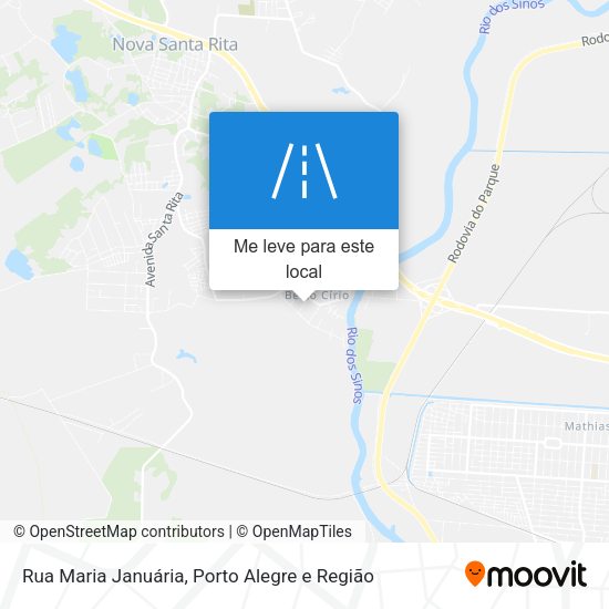 Rua Maria Januária mapa