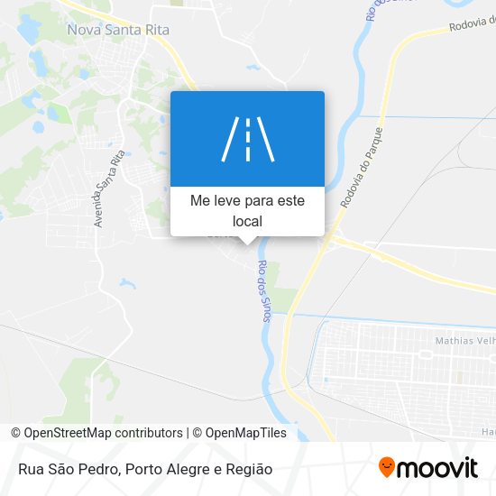 Rua São Pedro mapa