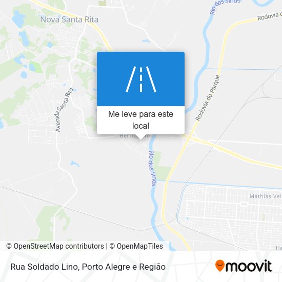 Rua Soldado Lino mapa