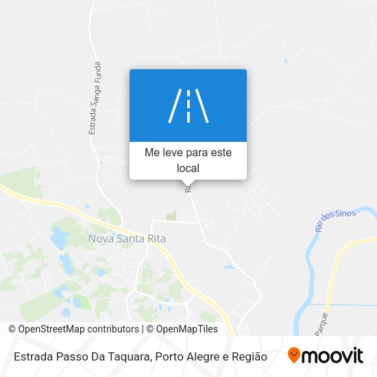 Estrada Passo Da Taquara mapa