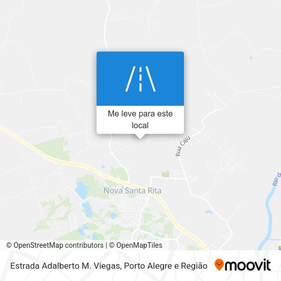 Estrada Adalberto M. Viegas mapa