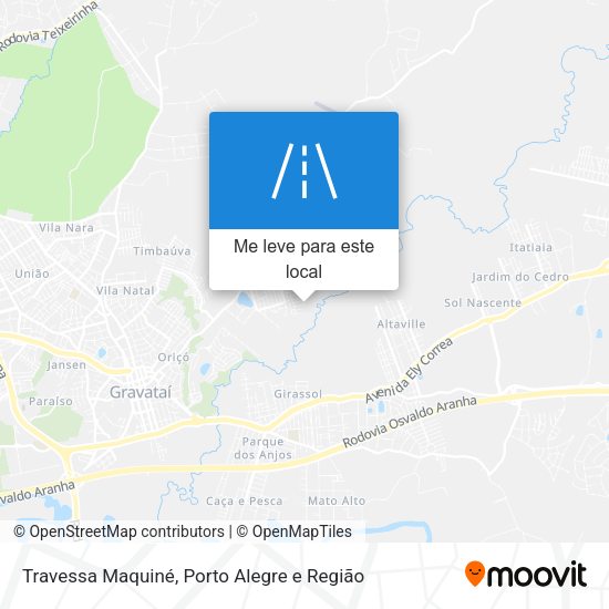 Travessa Maquiné mapa