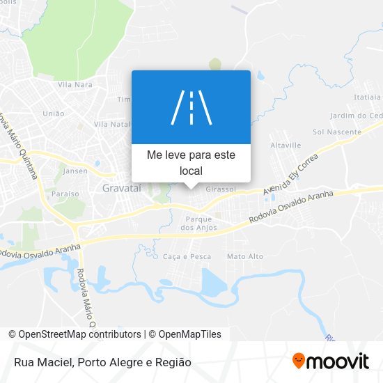 Rua Maciel mapa
