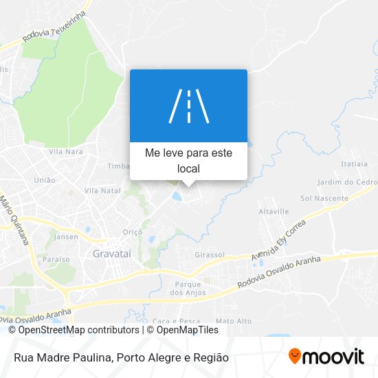 Rua Madre Paulina mapa
