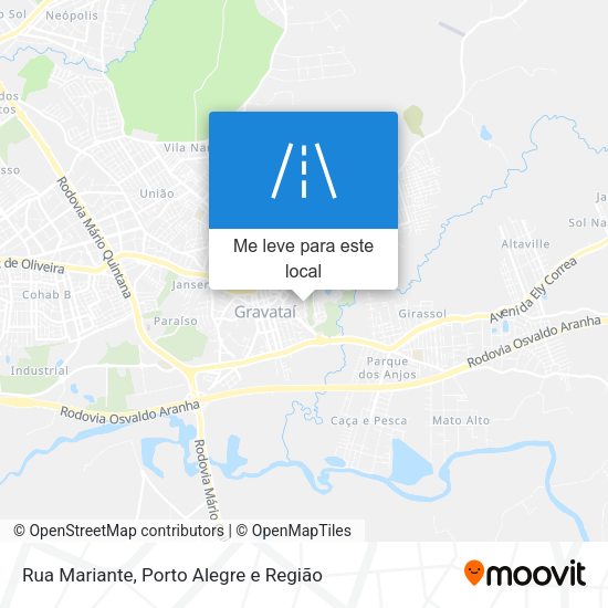 Rua Mariante mapa