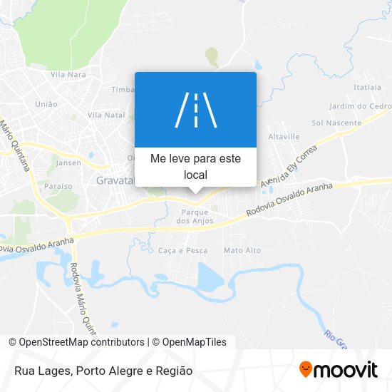 Rua Lages mapa