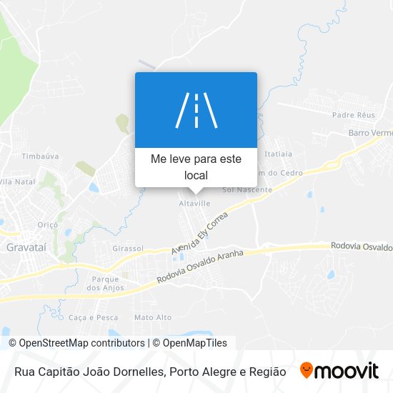 Rua Capitão João Dornelles mapa
