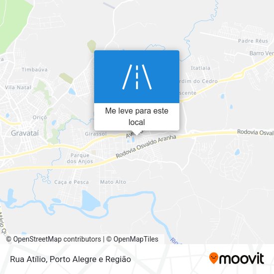 Rua Atílio mapa