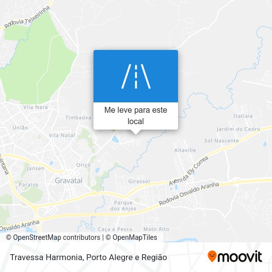 Travessa Harmonia mapa