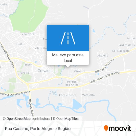 Rua Cassino mapa