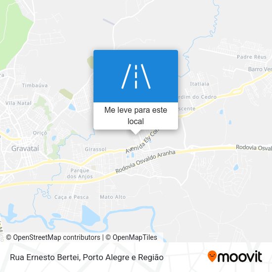 Rua Ernesto Bertei mapa
