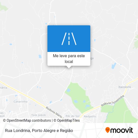 Rua Londrina mapa