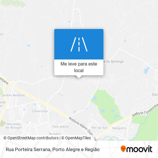 Rua Porteira Serrana mapa