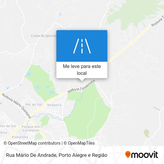 Rua Mário De Andrade mapa