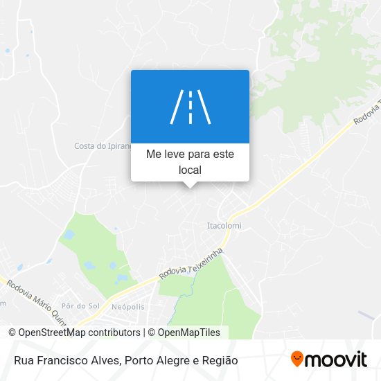 Rua Francisco Alves mapa