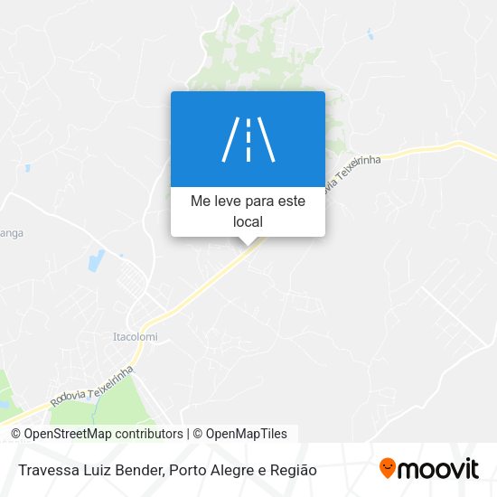 Travessa Luiz Bender mapa