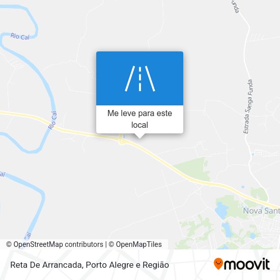 Reta De Arrancada mapa