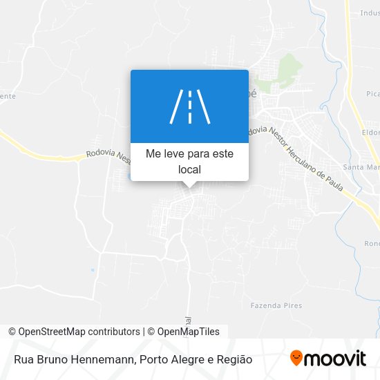 Rua Bruno Hennemann mapa