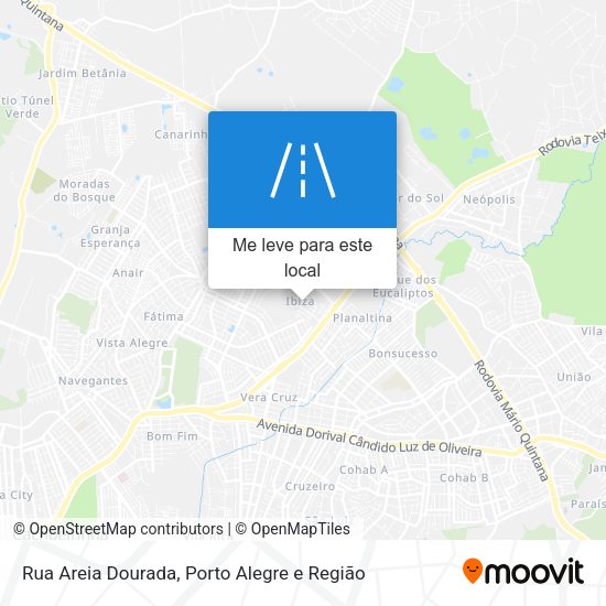 Rua Areia Dourada mapa