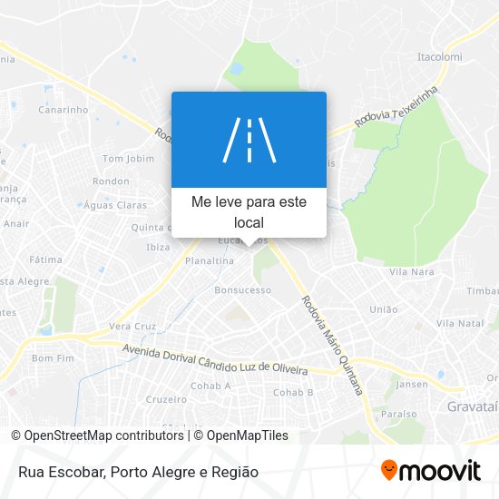 Rua Escobar mapa
