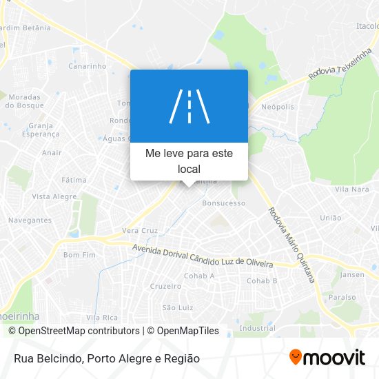 Rua Belcindo mapa