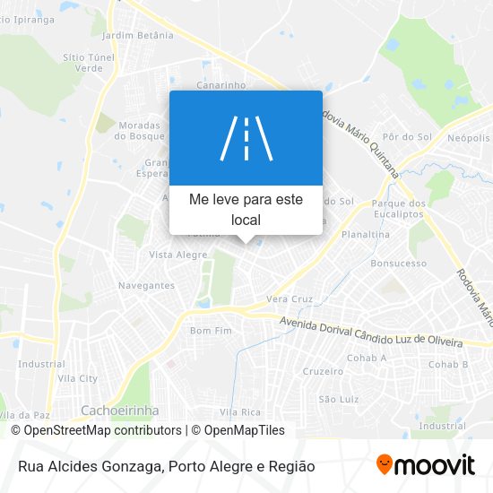 Rua Alcides Gonzaga mapa