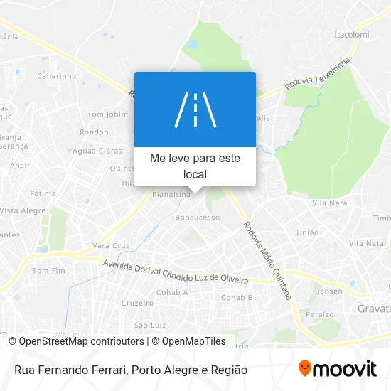 Rua Fernando Ferrari mapa