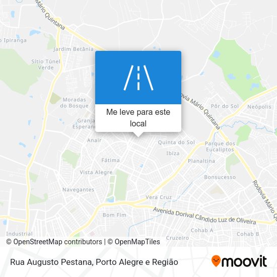 Rua Augusto Pestana mapa