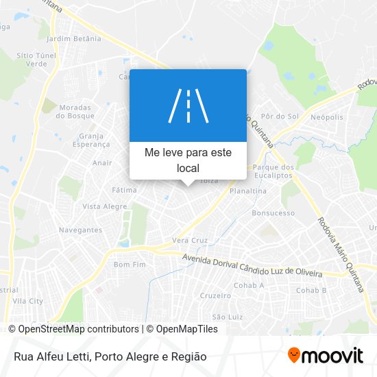 Rua Alfeu Letti mapa