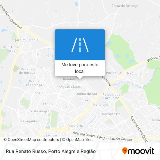 Rua Renato Russo mapa